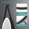Miniatyrbillede 7 af 8: EMKE LED-spejl 70 cm – 3 farvetilstande, dæmpbar, touch-kontrol, sort ramme, IP44, hukommelsesfunktion