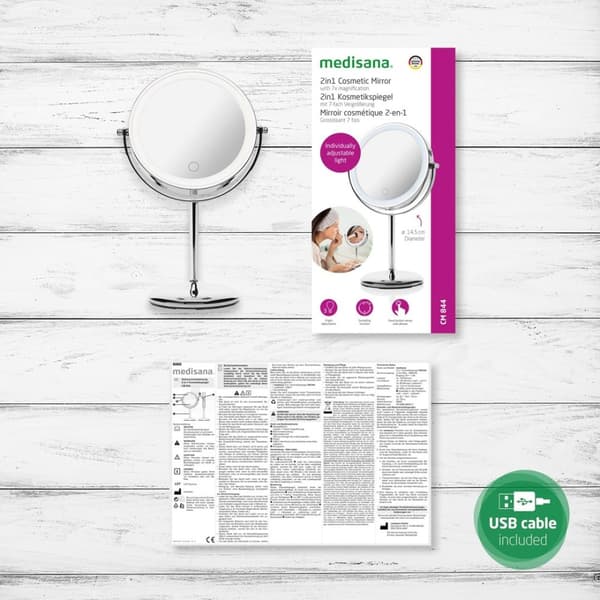 Medisana 2in1 seisova kosmeettinen peili CM 844