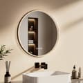 Miniatyrbild 3 av 10: EMKE Rund LED-spegel Ø60cm - Touch, anti-immare, justerbar ljus, dimbar, IP44