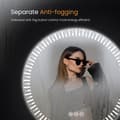Miniatyrbild 7 av 10: EMKE Rund Badrumsspegel Ø50cm - LED, anti-immare, dimbar, touch, väggmonterad, IP44