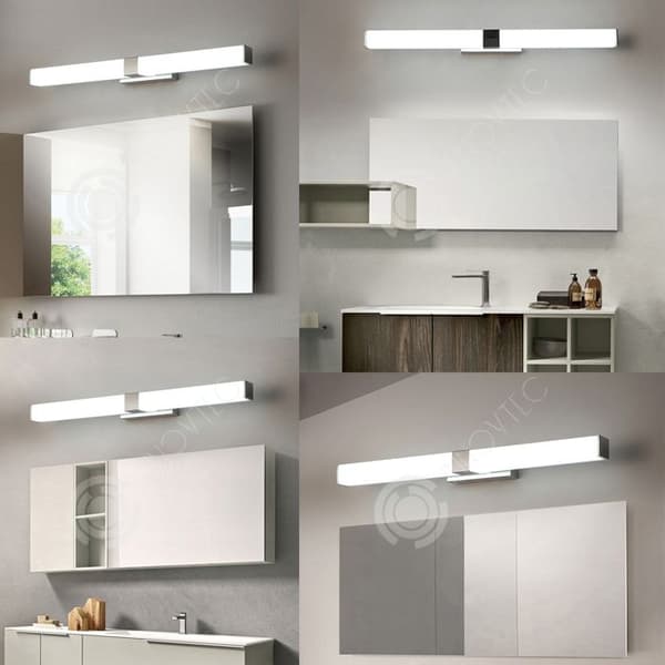 INN LED badrumsspegellampa i rostfritt stål 40cm 8w badrumslampa med 3 färgtemperatur vägglampa