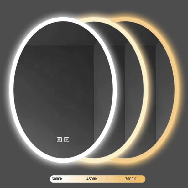 VÆG SPEJL REA LED WWA 60X80CM CHROME