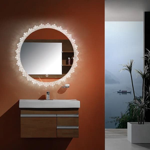VÆG SPEJL REA LED YH-3564 60CM TRANSPARENT