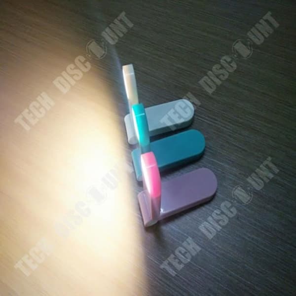 TD® hopfällbar USB uppladdningsbar LED liten bokspegellampa