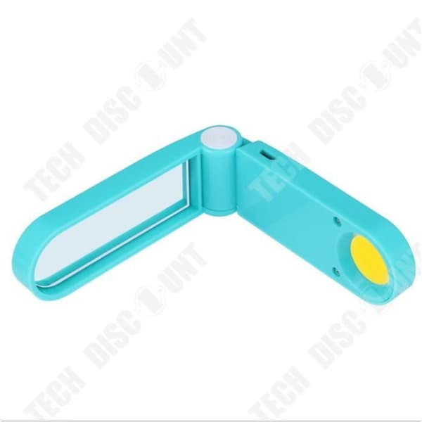 TD® hopfällbar USB uppladdningsbar LED liten bokspegellampa