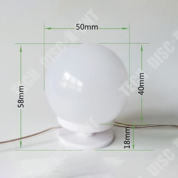 TD® Hollywood-stil LED sminkspegel med dimbar glödlampa uppsättning dress up rumsbelysning