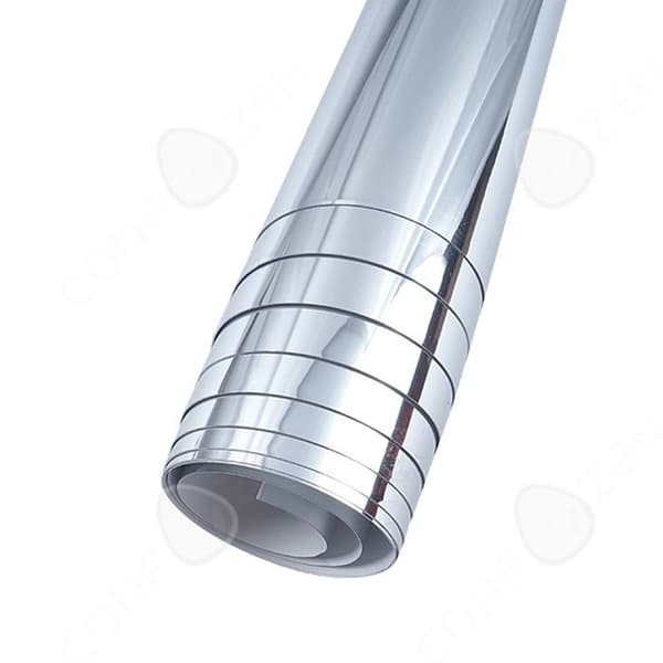 C Flexibla spegelark 50x150cm spegelplattor självhäftande spegelpapper mjuk spegel utan glas för heminredning