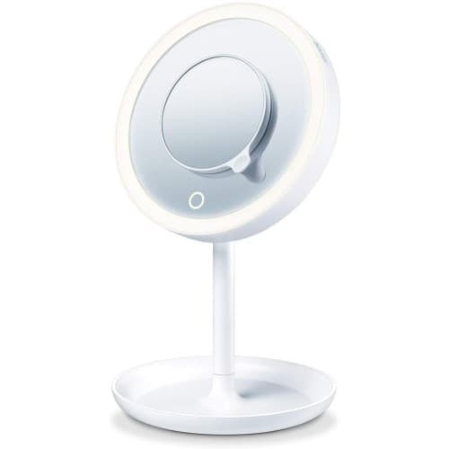 Beurer - BS 45, Illuminated Cosmetic Mirror with LED Light and Touch Sensor - 3-Year Warranty