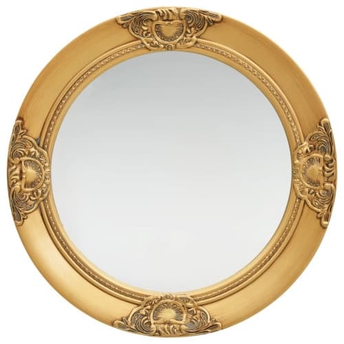 Väggspegel barockstil 50 cm guld
