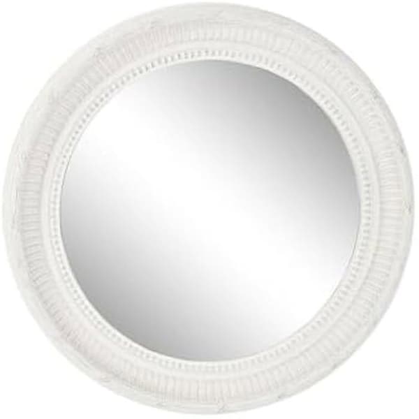 Väggspegel - HOME ESPRIT - Flerfärgad - Rund - Trä - 66x66 cm