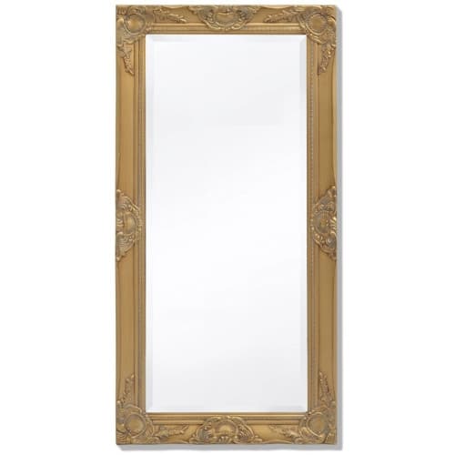 Väggspegel i barockstil 100x50 cm guld