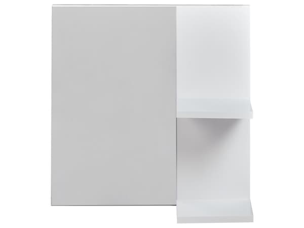 Veggspeil med hyller Hvit Sponplate Moderne design Baderom Oppbevaring