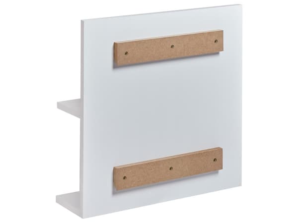 Veggspeil med hyller Hvit Sponplate Moderne design Baderom Oppbevaring