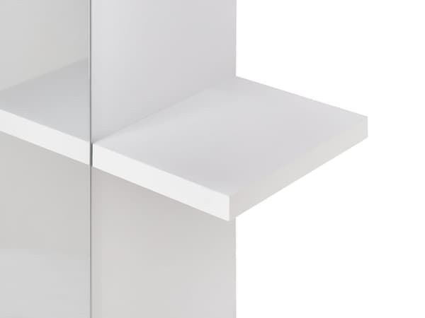 Veggspeil med hyller Hvit Sponplate Moderne design Baderom Oppbevaring