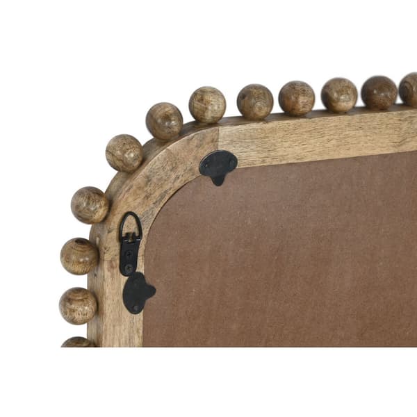Veggspeil Home ESPRIT Naturell Treverk av mangotre Baller 60 x 2,5 x 90 cm