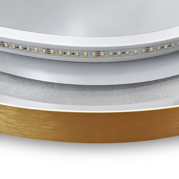 VÆG SPEJL REA LED OLL 60X90CM BRUSH GOLD