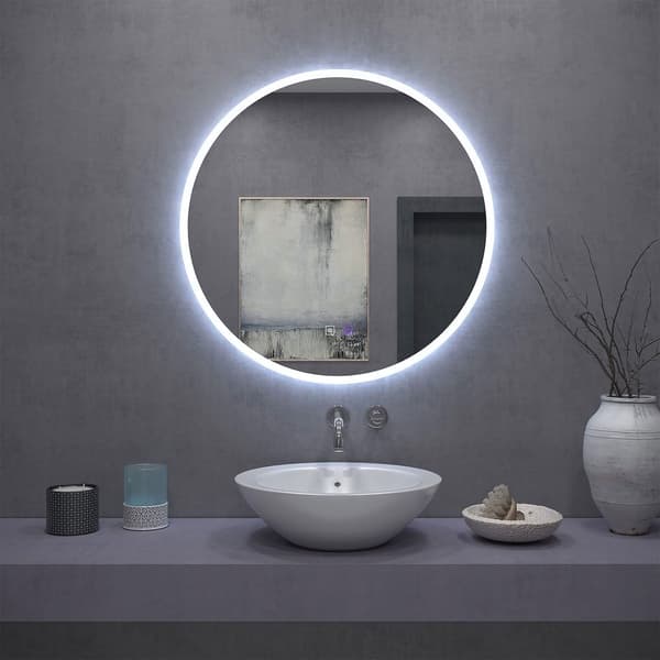 VÆG SPEJL REA LED H108 60X60CM CHROME