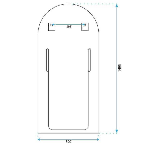 SEINÄPEILI REA 109 150CM WHITE