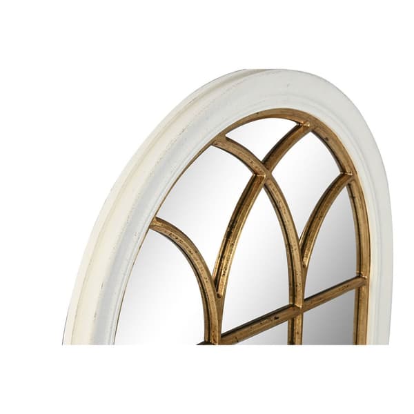 Väggspegel Home ESPRIT Vit Gyllene Fönster 68 x 4 x 128 cm