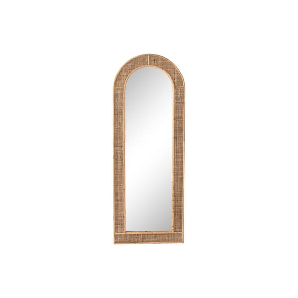 Vægspejl Home ESPRIT Natur Scandi 45 x 2 x 120 cm