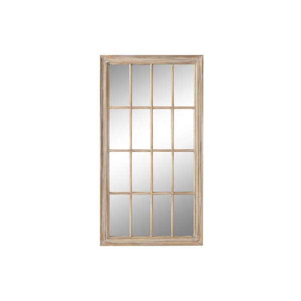 Seinäpeili Home ESPRIT Luonnollinen Ikkuna Riisuttu 68 x 4 x 128 cm
