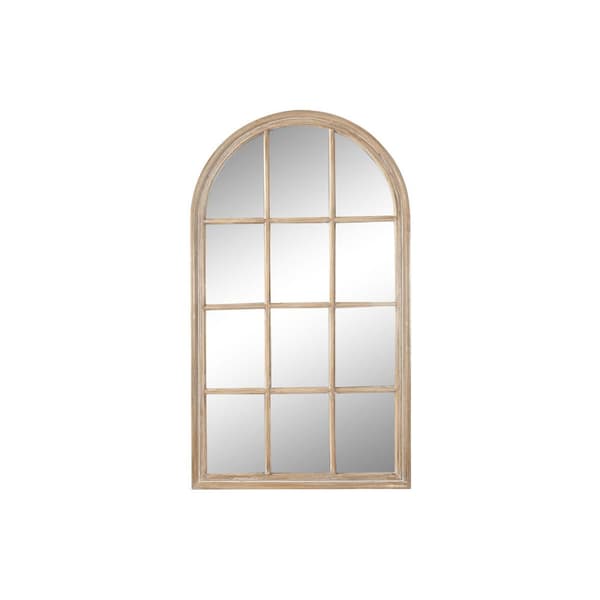 Vægspejl Home ESPRIT Natur Vindue Afklædt 80 x 4 x 140 cm