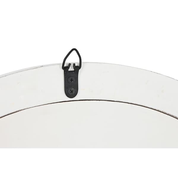 Väggspegel Home ESPRIT Vit Brun Bollar 71 x 4,5 x 71 cm
