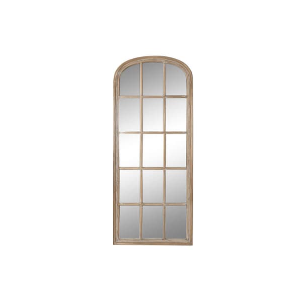 Väggspegel Home ESPRIT Naturell Fönster Avskalad 70,5 x 4 x 170,5 cm