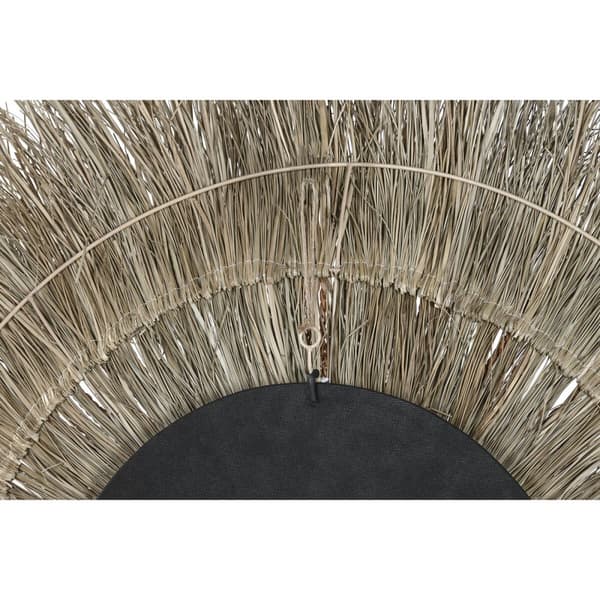 Väggspegel Home ESPRIT Brun Naturell Tropiskt 130 x 17 x 130 cm