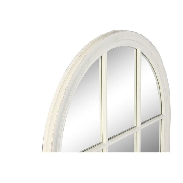 Veggspeil Home ESPRIT Hvit Vindu 80 x 4 x 140 cm
