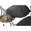 Miniatyrbilde 4 av 4: Veggspeil Home ESPRIT Svart Naturell Fisk 83 x 5,5 x 36 cm