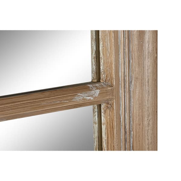 Veggspeil Home ESPRIT Naturell Vindu Strippet ned 70,5 x 4 x 170,5 cm