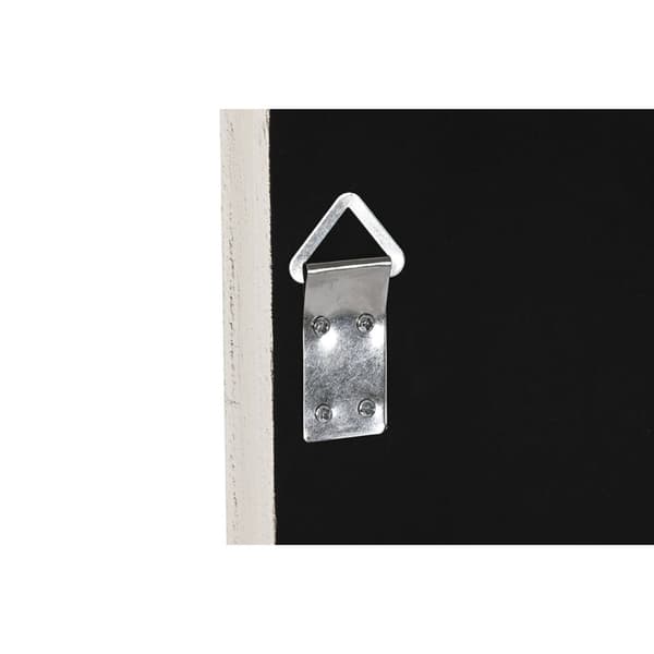 Veggspeil Home ESPRIT Hvit Gyllen Vindu 68 x 4 x 128 cm
