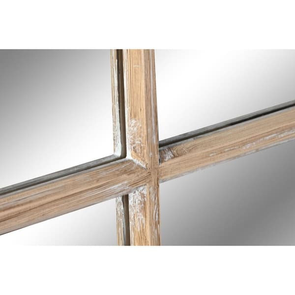 Veggspeil Home ESPRIT Naturell Vindu Strippet ned 80 x 4 x 140 cm