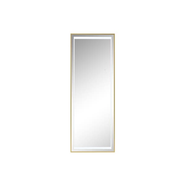 Pyntespeil Home ESPRIT Gyllen Aluminium 50 x 0,5 x 150 cm