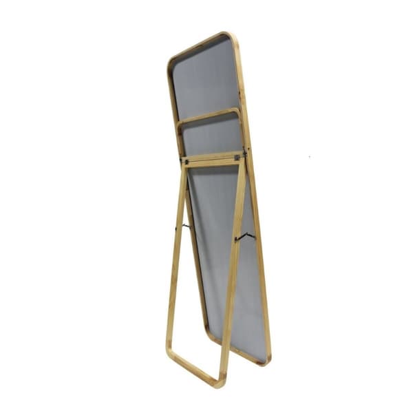 Pyntespeil Home ESPRIT Naturell Krystall Furutre 52 x 40 x 167 cm