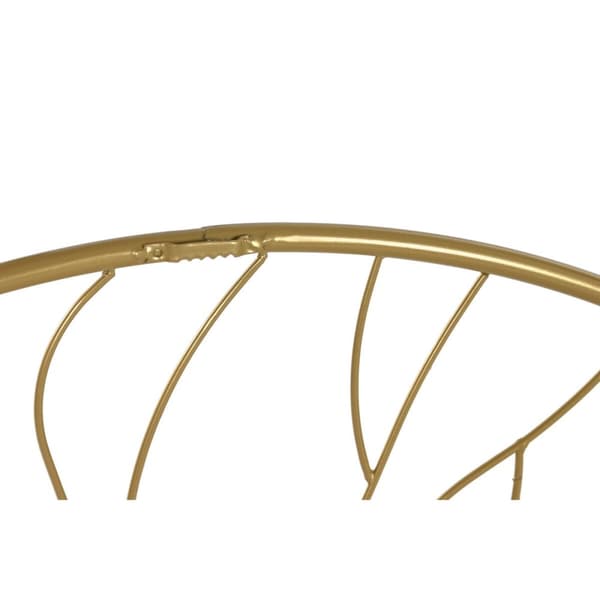 Väggspegel Home ESPRIT Gyllene 70 x 2 x 70 cm