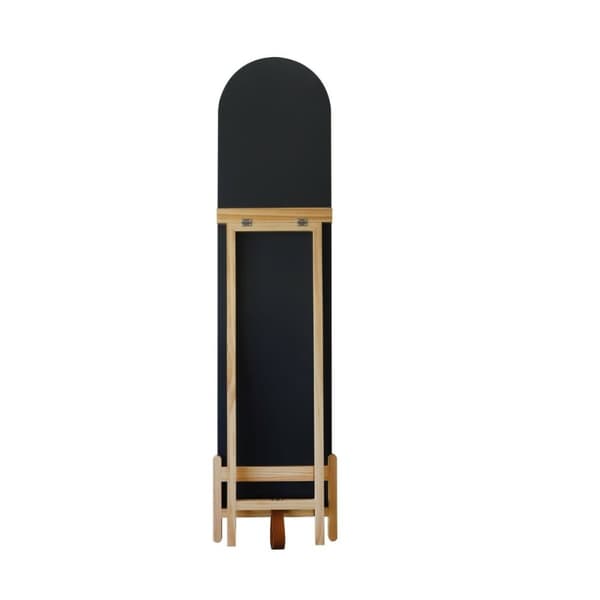 Påklædningsspejl Home ESPRIT Natur Krystal Fyrretræ 40 x 10 x 160 cm