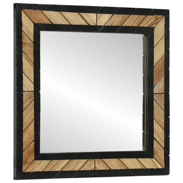 Speglar 2 st 50x2x50 cm Massivt Akaciaträ