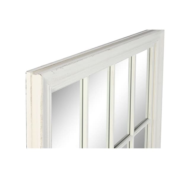 Väggspegel Home ESPRIT Vit Fönster 68 x 4 x 128 cm