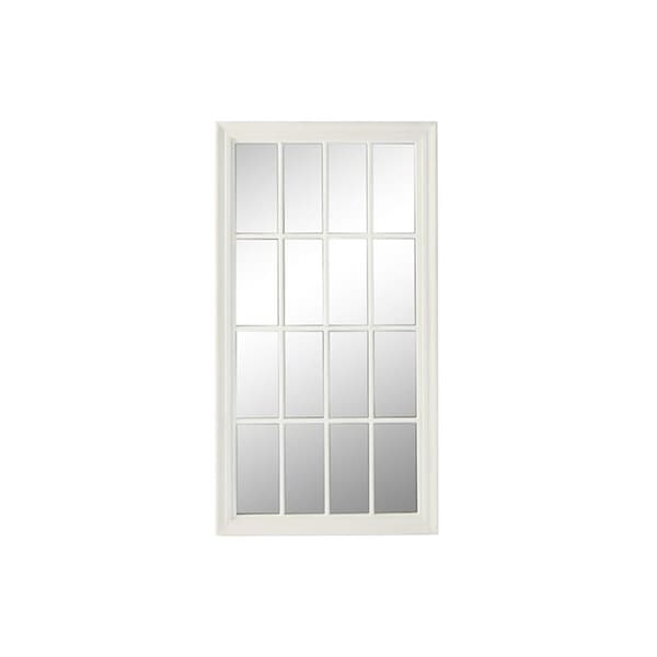 Väggspegel Home ESPRIT Vit Fönster 68 x 4 x 128 cm
