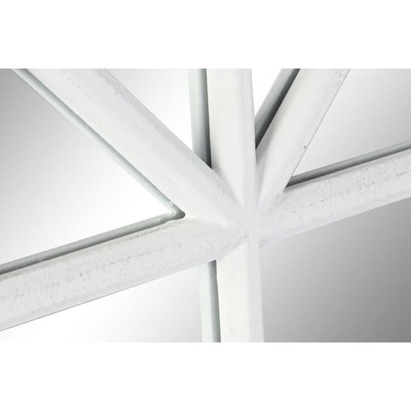 Väggspegel Home ESPRIT Vit Fönster 80 x 3,5 x 140 cm
