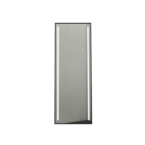 Garderobsspeglar Home ESPRIT Svart Aluminium 60 x 0,5 x 165 cm