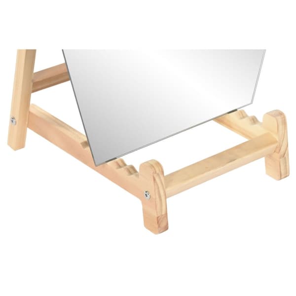 Garderobsspeglar Home ESPRIT Naturell Glas Furu 50 x 10 x 150 cm
