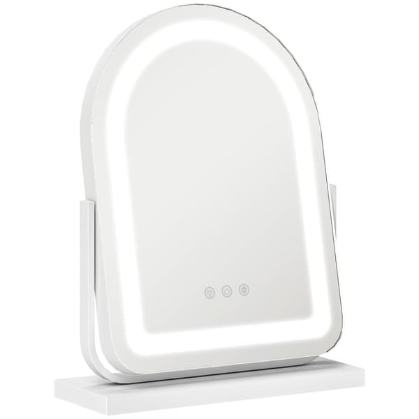 Rootz Cosmetic Mirror med LED -belysning - Vanity Mirror - Makeup Mirror - Rotatable, Touch Control, 33 cm x 12 cm x 44,5 cm