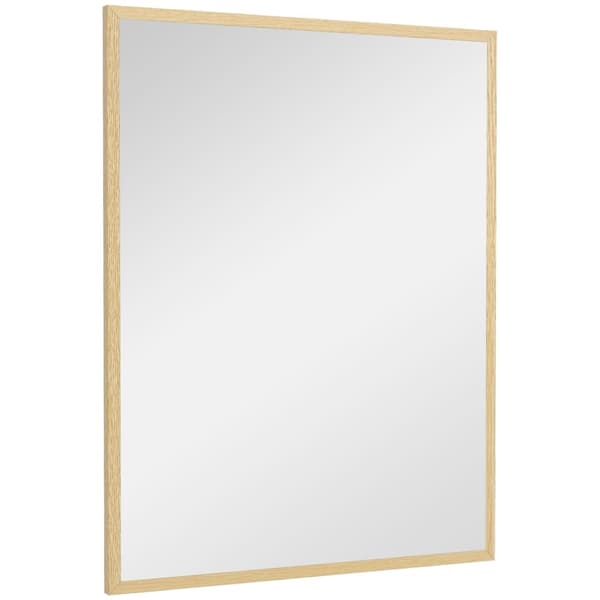 Rootz Rectangular Wall Mirror - Badeværelse Mirror - Dekorative spejle - Elegant design - 90 x 70 cm MDF -ramme