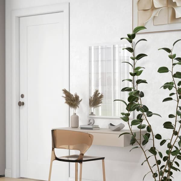 Rootz rektangulær væg spejl - dekorativt spejl - elegant badeværelse spejl - moderne design - 60x80 cm MDF ramme