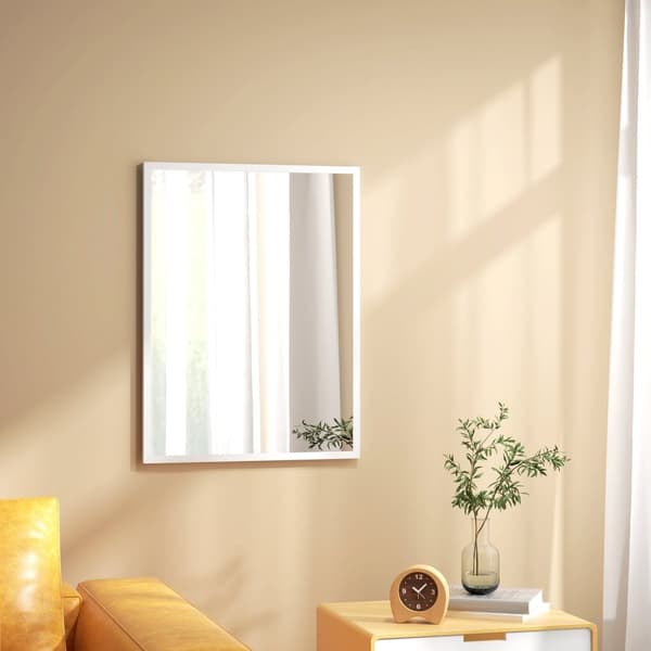 Rootz rektangulær væg spejl - dekorativt spejl - elegant badeværelse spejl - moderne design - 60x80 cm MDF ramme