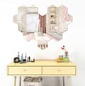 Miniatyrbild 1 av 8: Set med 10 akrylspeglar Hexagonspegel 265