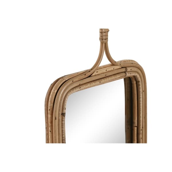 Väggspegel Home ESPRIT Naturell 24 x 2,5 x 40 cm (2 antal)